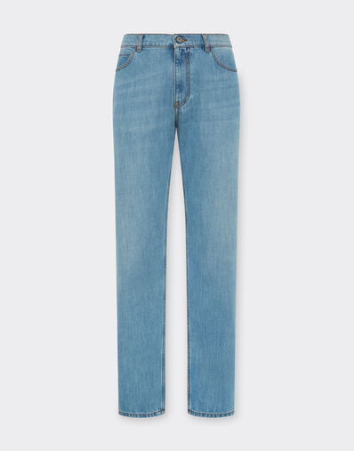 Ferrari Five-pocket denim trousers Light Denim 21828f