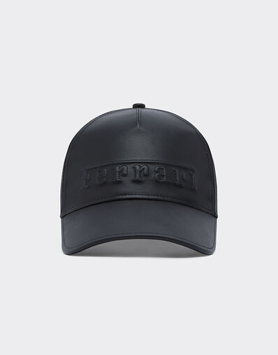 Ferrari 法拉利徽标纳帕皮革棒球帽 黑色 21748f