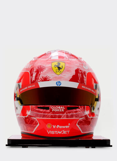 Ferrari Casque Charles Leclerc Las Vegas Special Edition 2024 à l'échelle 1:1 MULTICOLORE F1474f