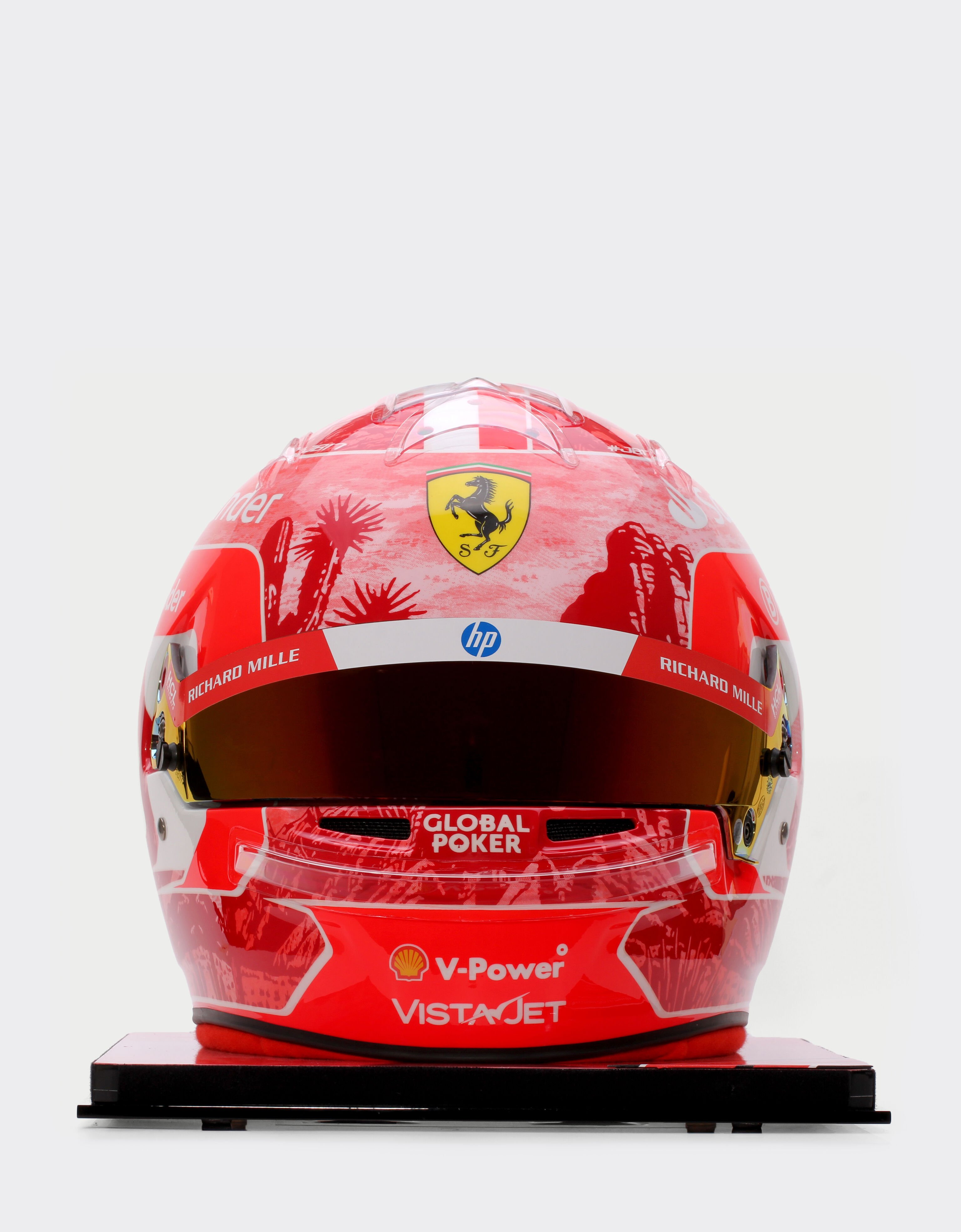 Ferrari Casque Charles Leclerc Las Vegas Special Edition 2024 à l'échelle 1:1 MULTICOLORE F1474f