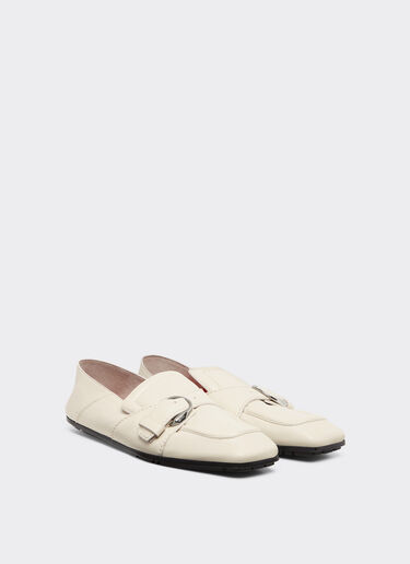 Ferrari Leather loafers Ecru 22228f