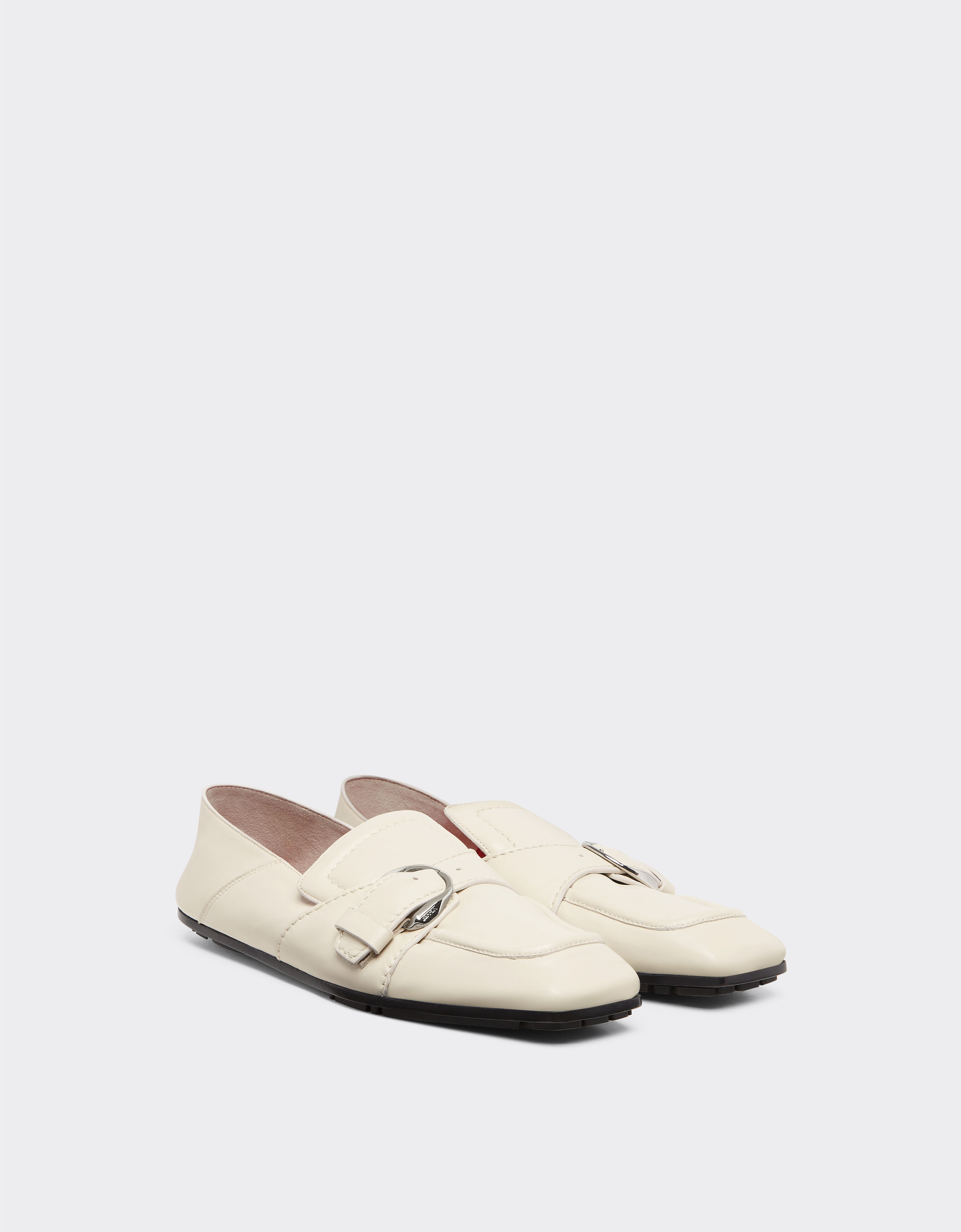 Ferrari Leather loafers Ecru 22228f