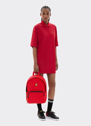  Technical fabric backpack with Ferrari Scudetto Rosso SBNBP0002HMM0017f
