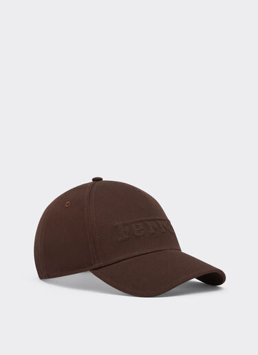 Ferrari Casquette de baseball en coton avec broderie du logo Ferrari Dark Brown 21342f