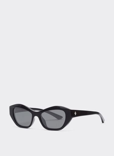 Lunettes de soleil Ferrari en acétate noir brillant avec verres noirs polarisés Ferrari Lunettes de soleil Ferrari en acétate noir brillant avec verres noirs polarisés Nero LA0L2f