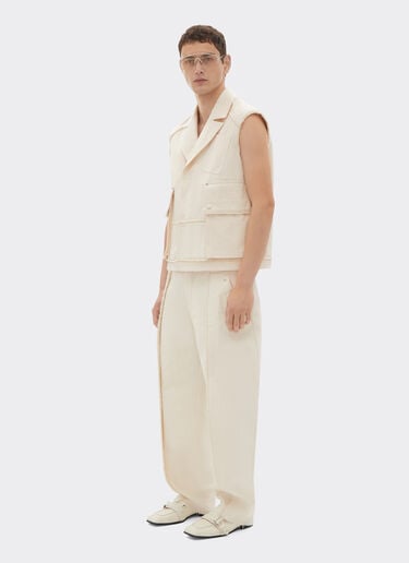 Chaleco de algodón malfilè Ferrari Chaleco de algodón malfilè Avorio 50953f