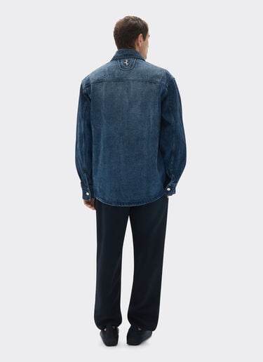 Reconditioned by Ferrari leather overshirt jacket Ferrari Reconditioned by Ferrari leather overshirt jacket Light Denim 50000f