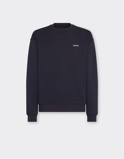 Ferrari Sweatshirt in technical fabric with Ferrari logo Navy 21191f