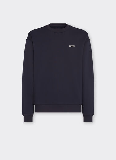 Ferrari Sweatshirt aus technischem Gewebe mit Ferrari-Logo Navy 21191f