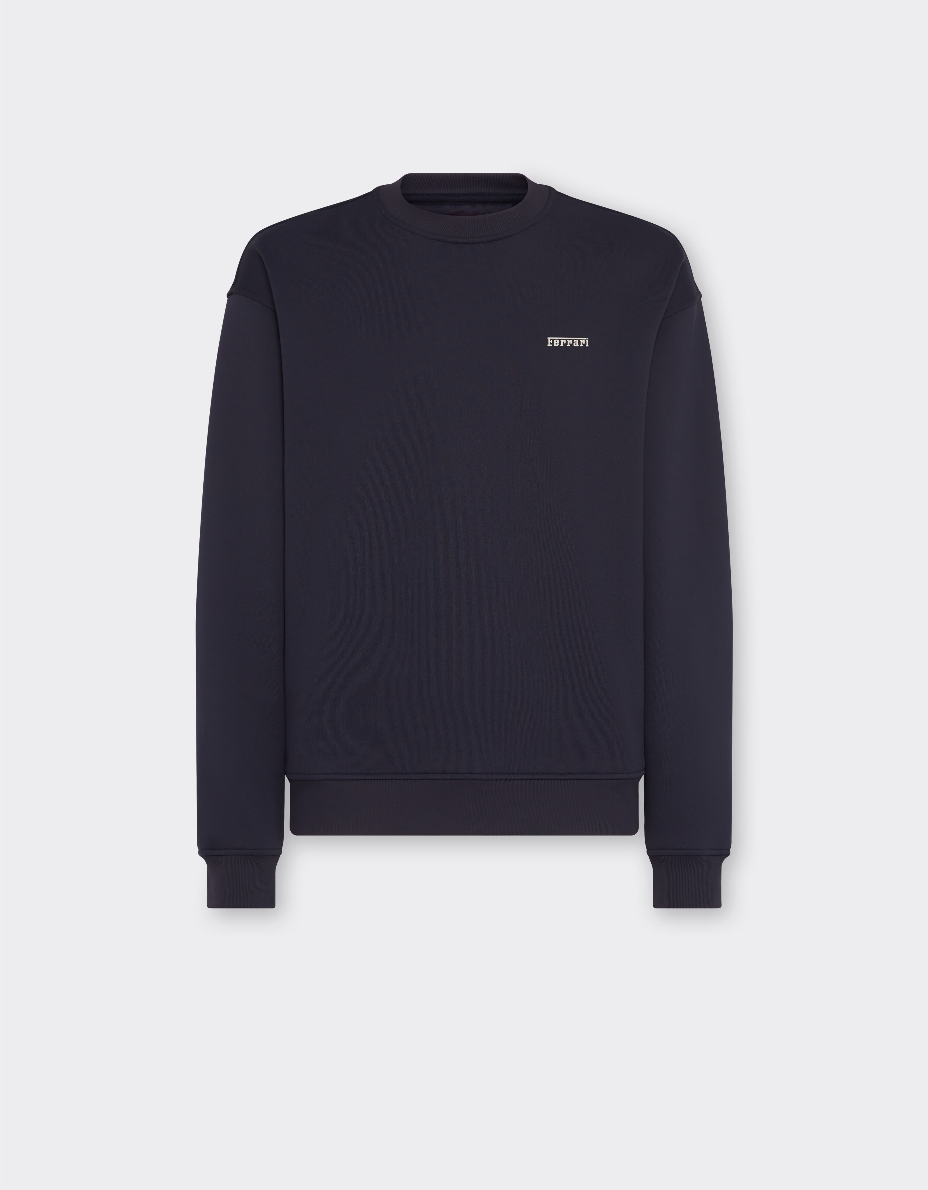 Ferrari Sweatshirt aus technischem Gewebe mit Ferrari-Logo Navy 21191f