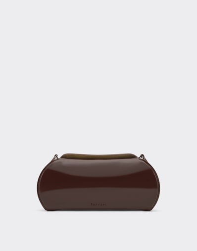 Ferrari Cartera de piel Ferrari Dino con bandolera Espresso 49275f