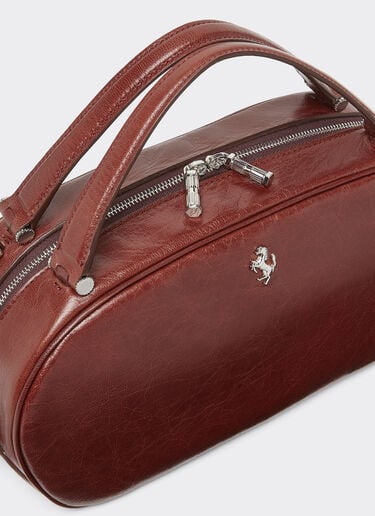 Ferrari Ferrari Dino Mini Bowling Bag Soft in semi-gloss leather Fired Brick 51009f