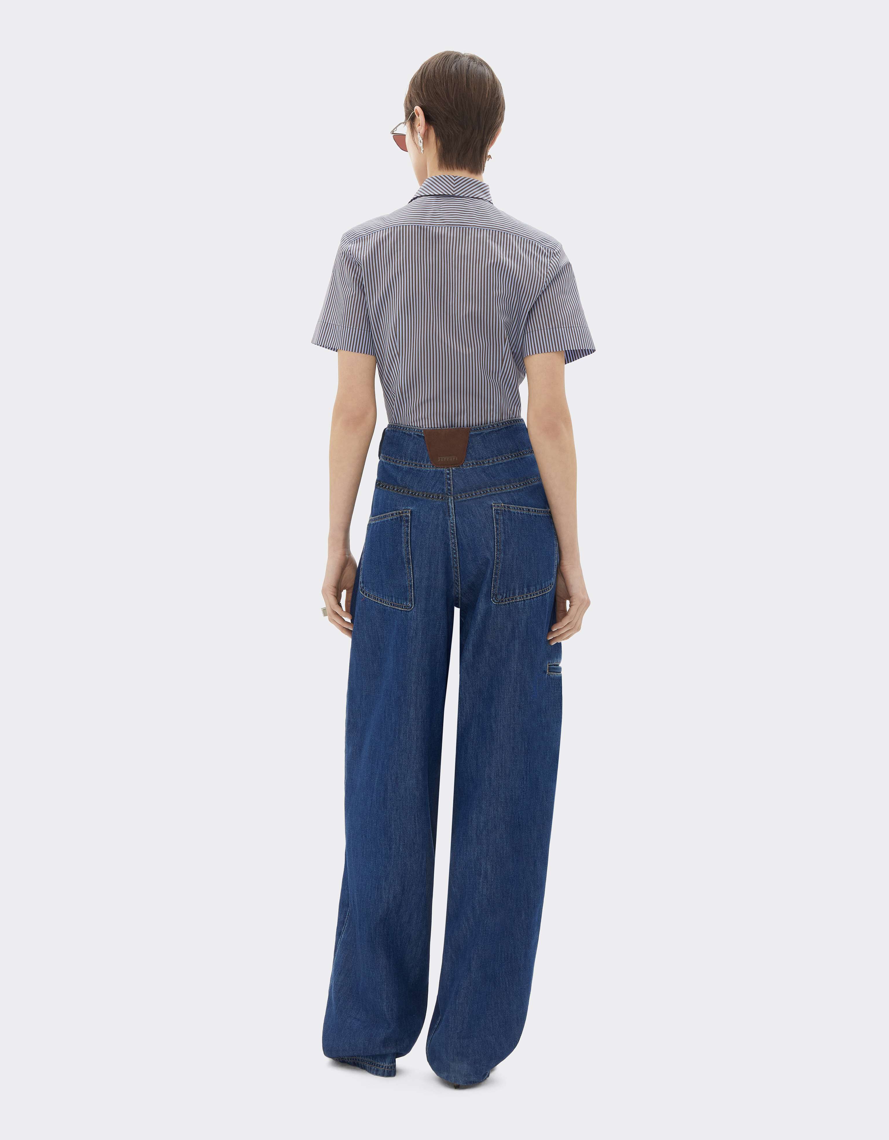 Pantalones vaqueros con detalles de Alcantara® Ferrari Pantalones vaqueros con detalles de Alcantara® Blu Denim CDWTR0011DCO0014f