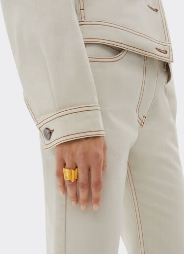 Ferrari Brass ring with satin gold finish None 22073f