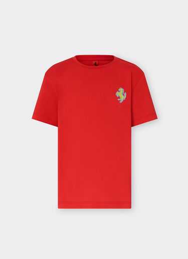 Ferrari Tシャツ 跳ね馬パッチ Rosso Corsa 48528fK