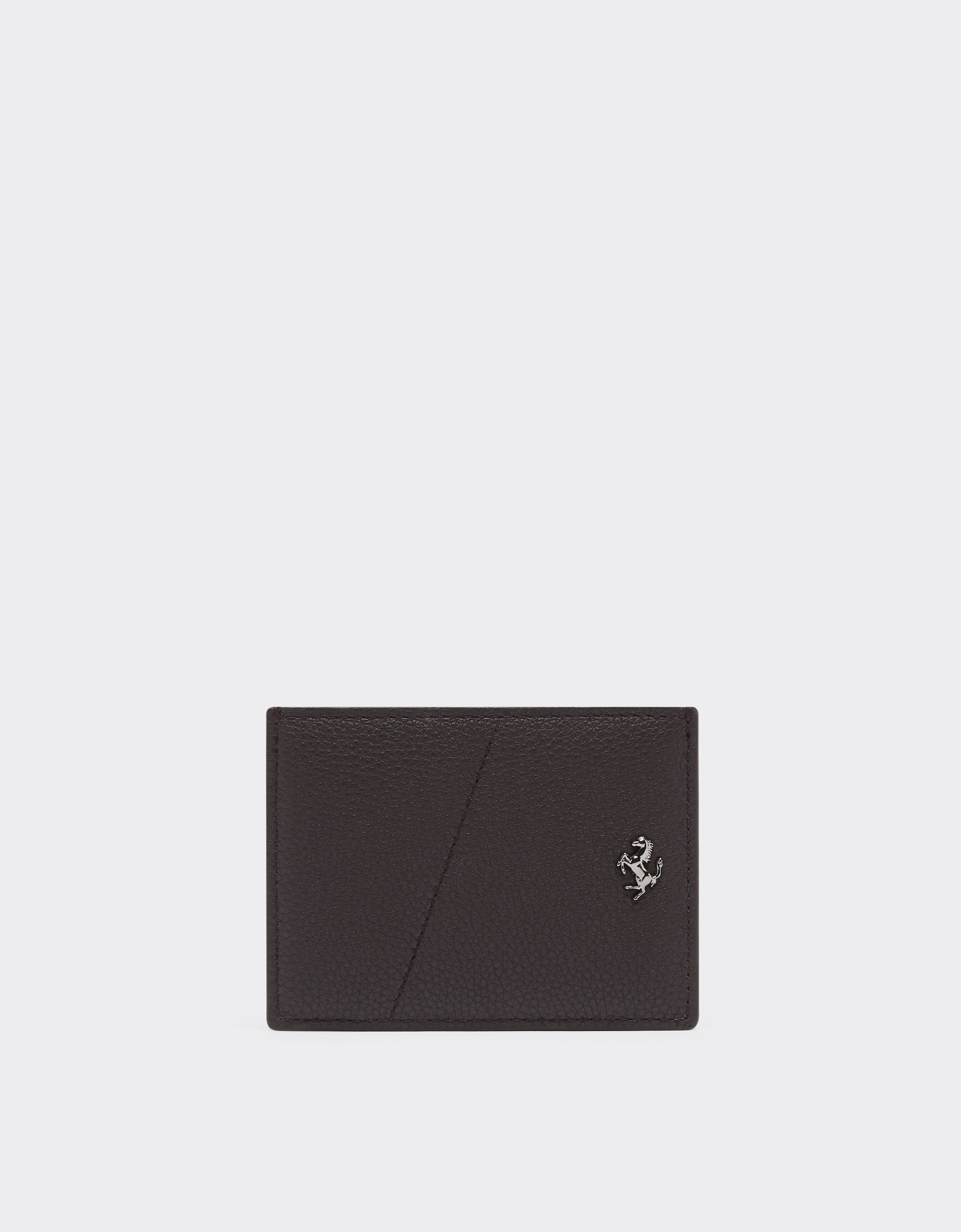 ${brand} Leather card holder with metal prancing horse ${colorDescription} ${masterID}