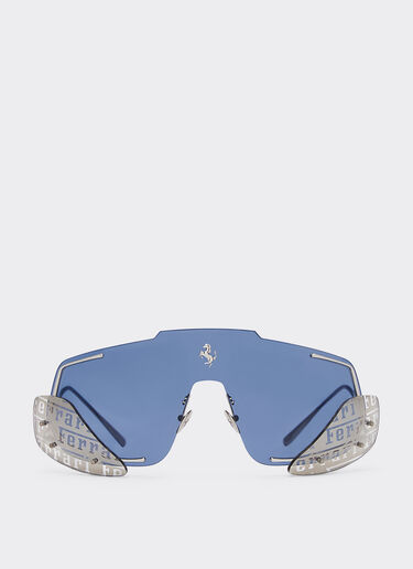 Ferrari Lunettes de soleil Ferrari avec verres bleu foncé Argent F0405f