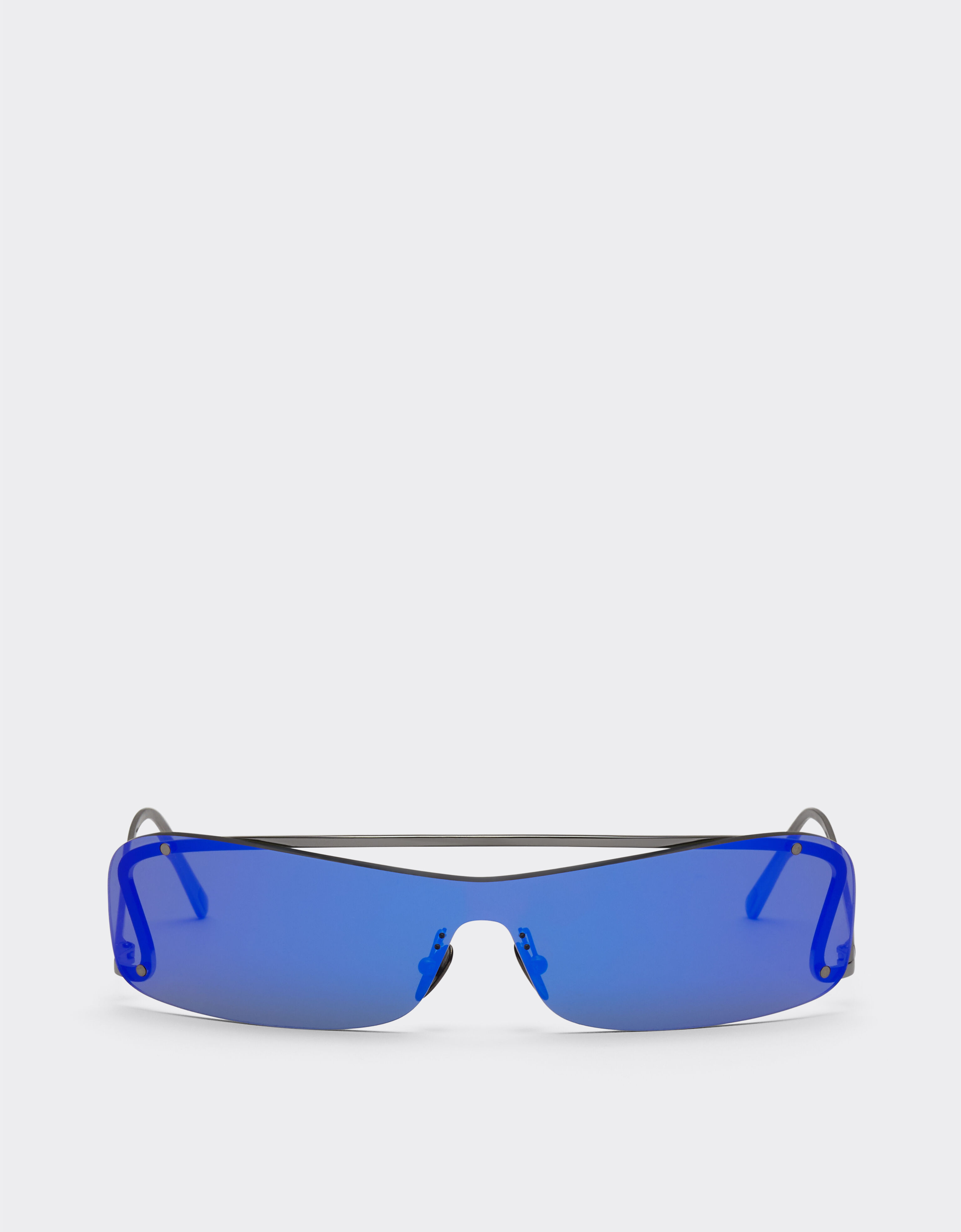 Ferrari Lunettes de soleil Ferrari avec verres miroir gris foncé/bleus Argent F1008f