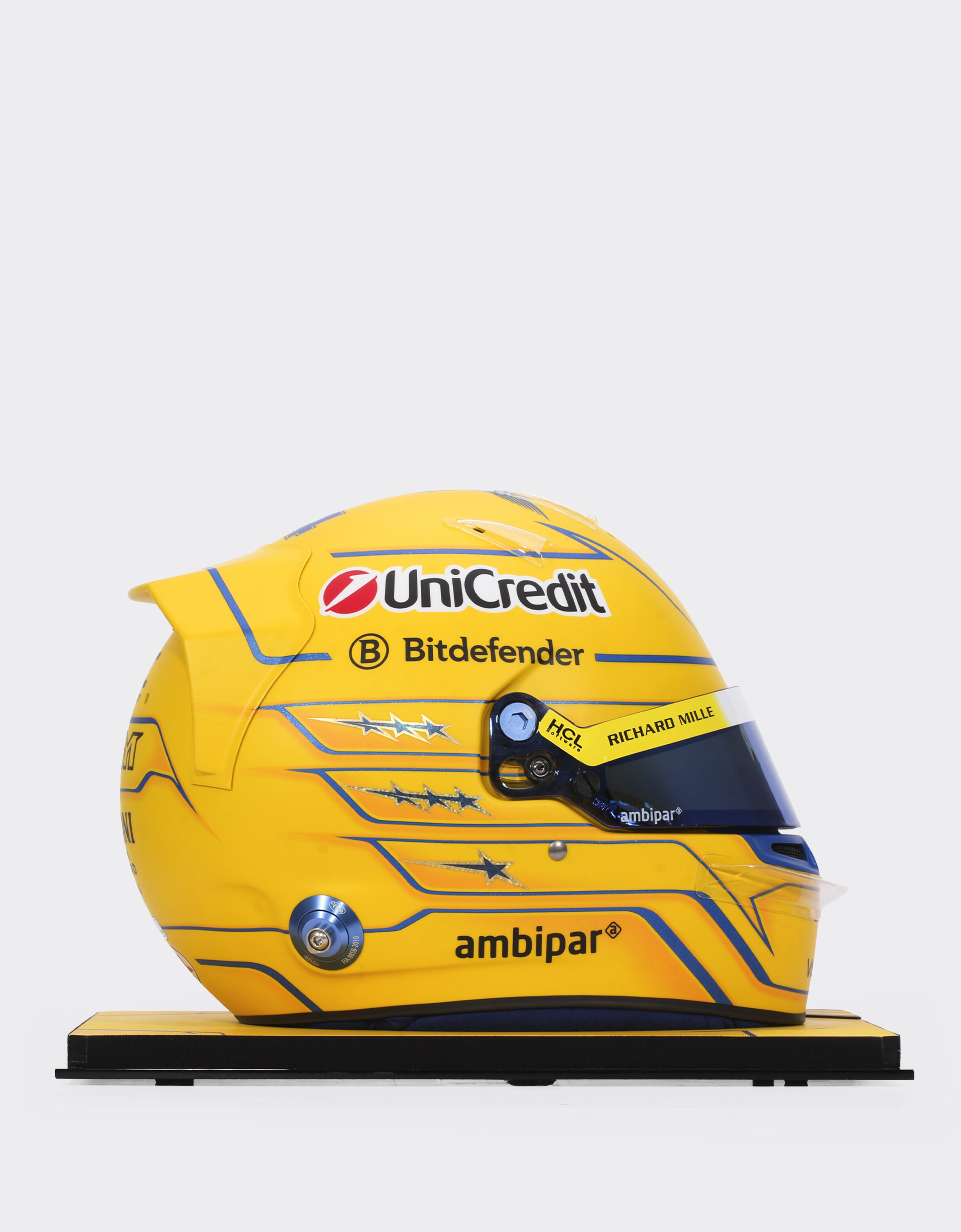 Ferrari Casco Lewis Hamilton Miami Edición Especial 2025 a escala 1:1 MULTICOLOR LA078f