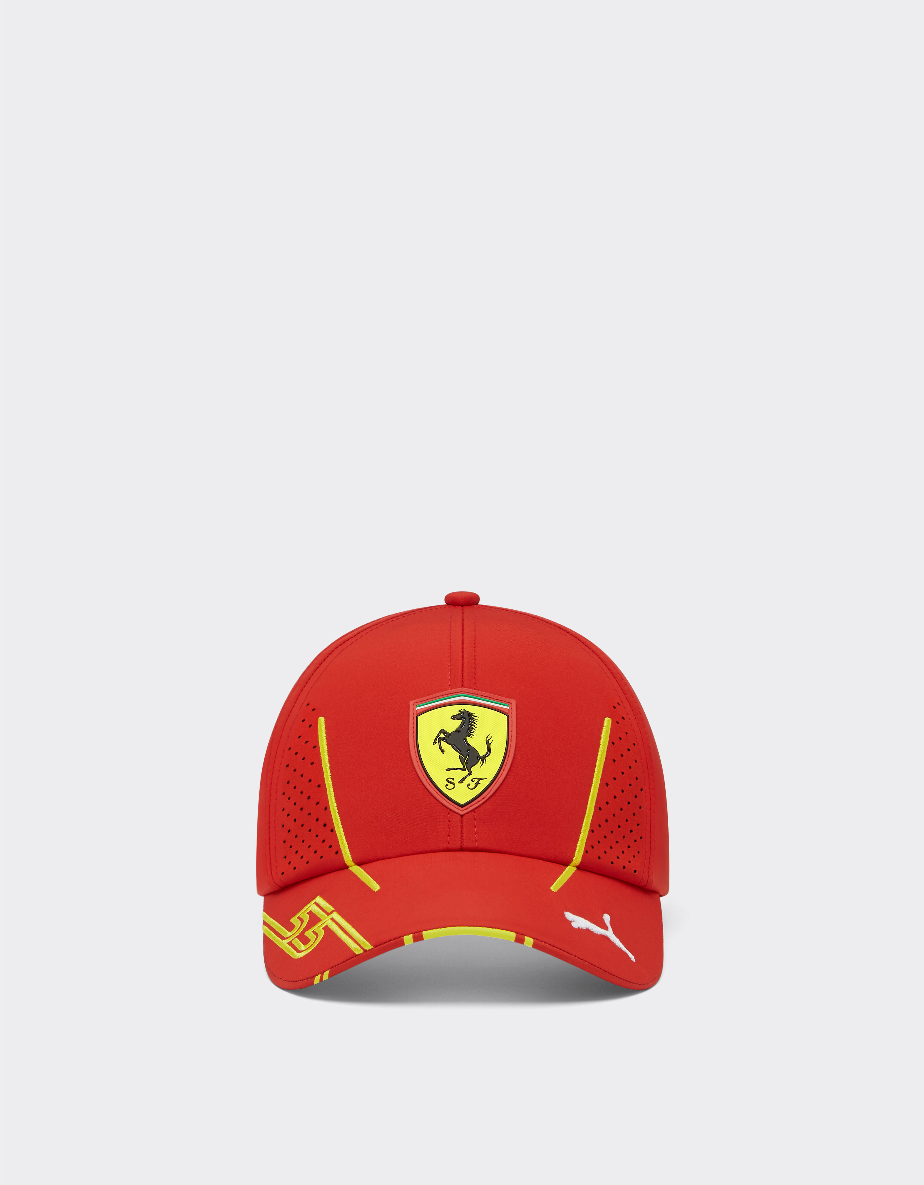 Ferrari 2024 Junior Scuderia Ferrari Team Replica Sainz baseball hat Rosso Corsa F1149fK