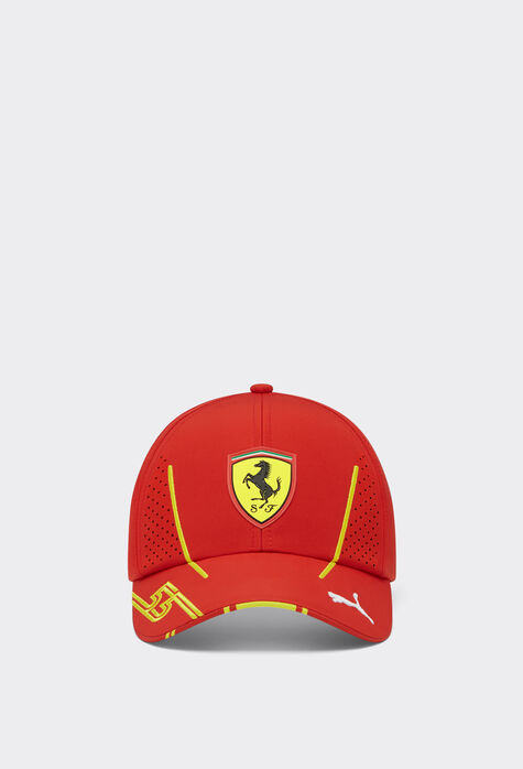 Ferrari 2024 Junior Scuderia Ferrari Team Replica Sainz baseball hat Rosso Corsa F1150fK