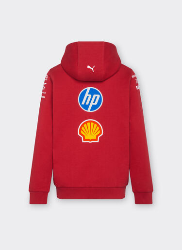Ferrari Puma for Scuderia Ferrari HP 2025 Team junior hoodie Cherry LA029fK