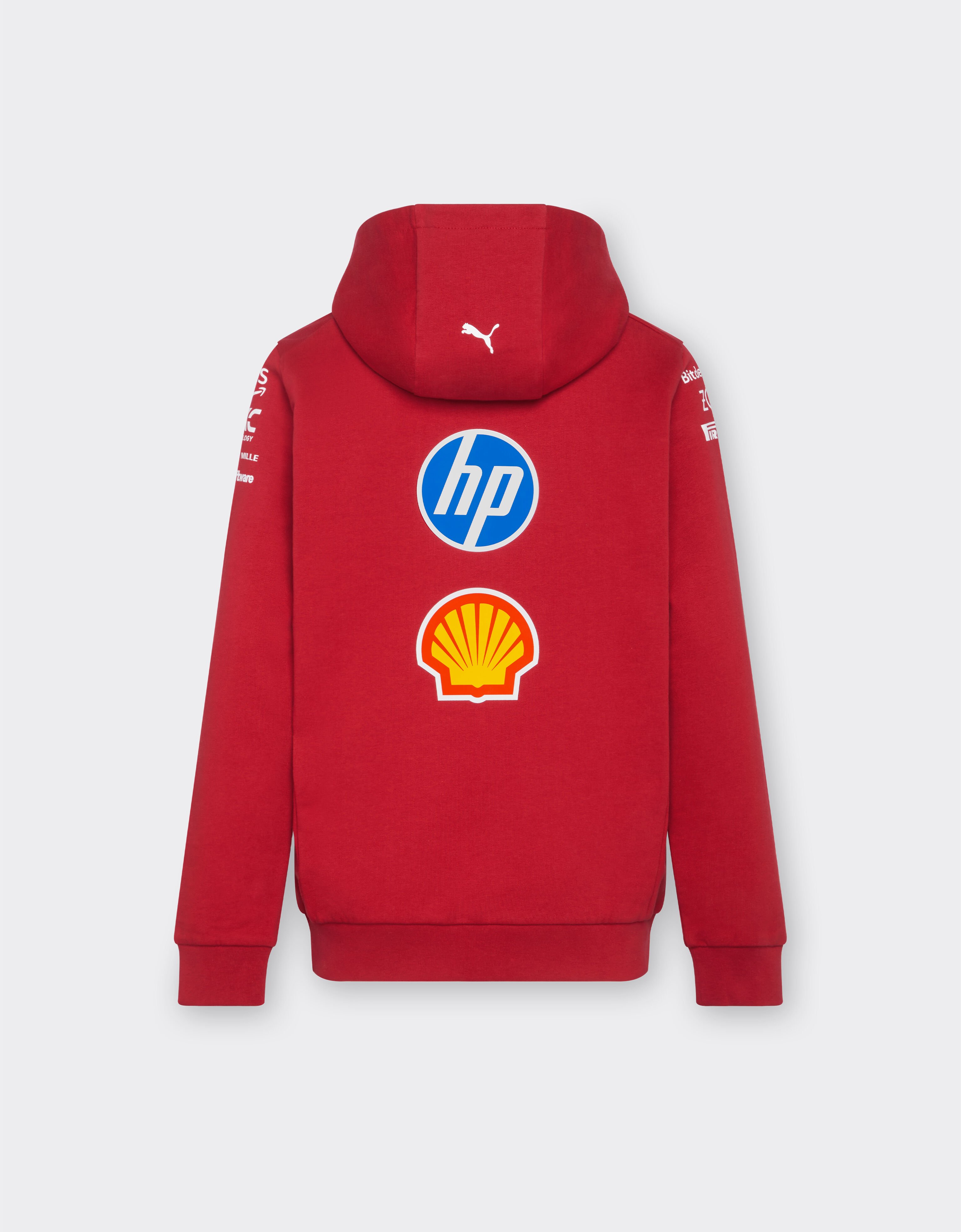Ferrari Puma for Scuderia Ferrari HP 2025 Team junior hoodie Cherry LA029fK