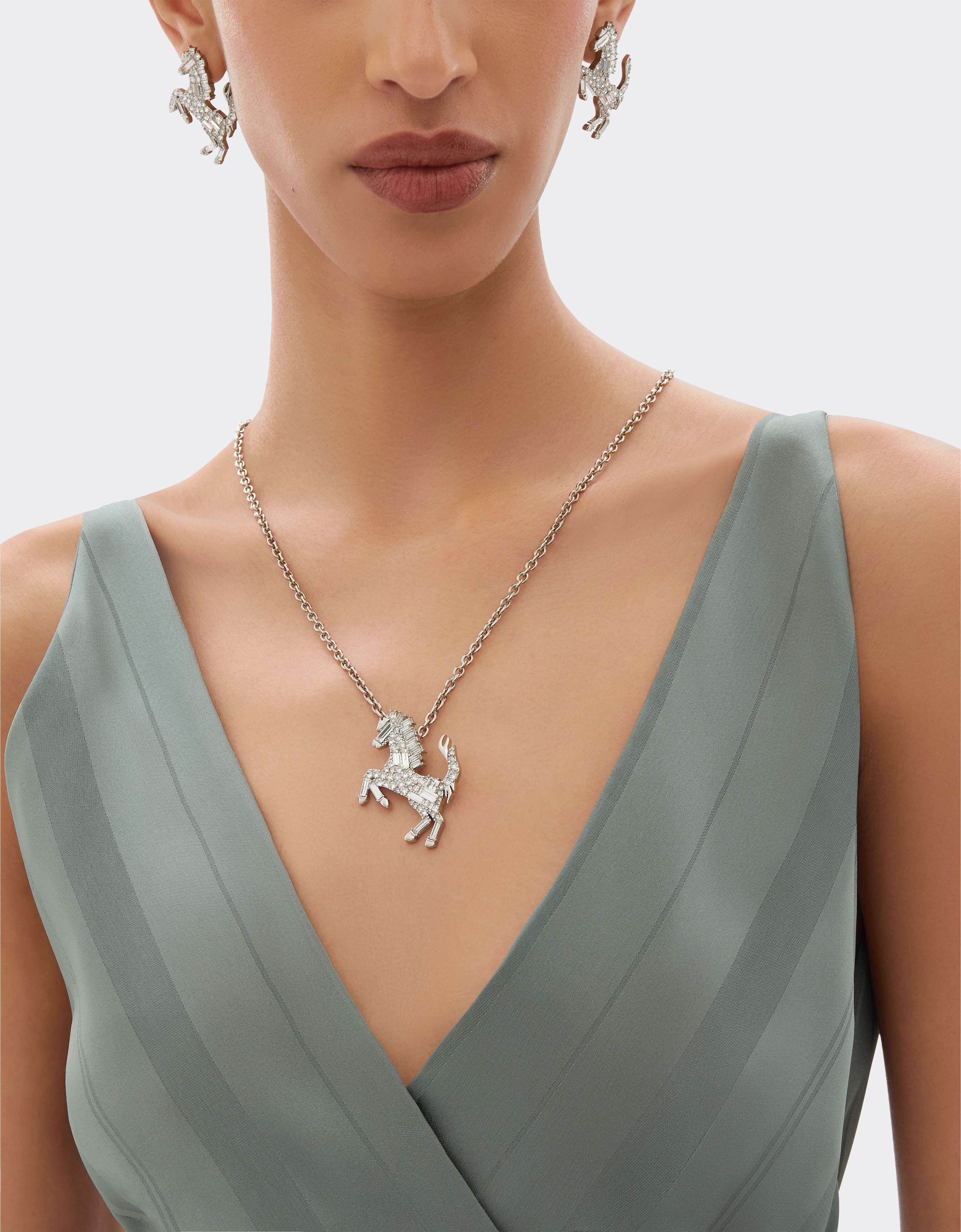 Collar Cavallino Rampante Strass Ferrari Collar Cavallino Rampante Strass Silver CGWNK0005JU00005f