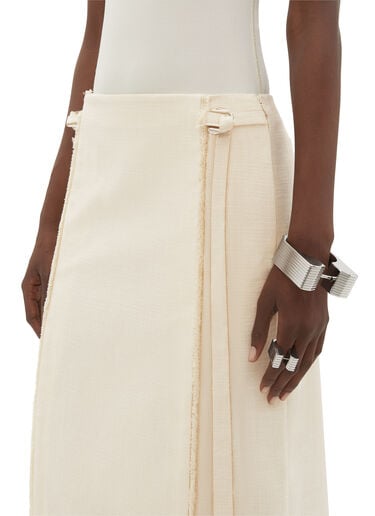 Ferrari Malfilè cotton skirt Avorio 51433f