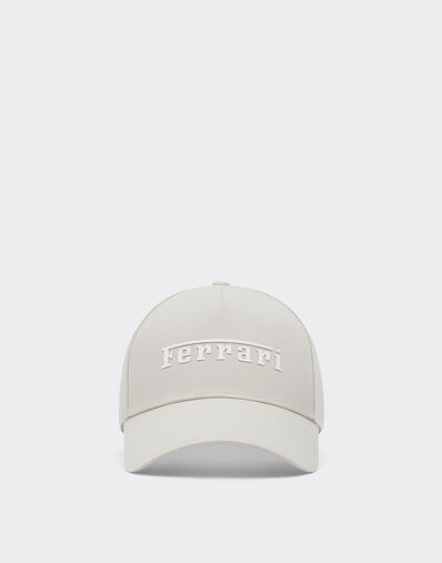 Ferrari Baseball cap with Ferrari logo Ecru 20403f