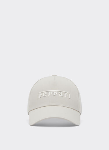Ferrari Baseball cap with Ferrari logo Ecru 20403f