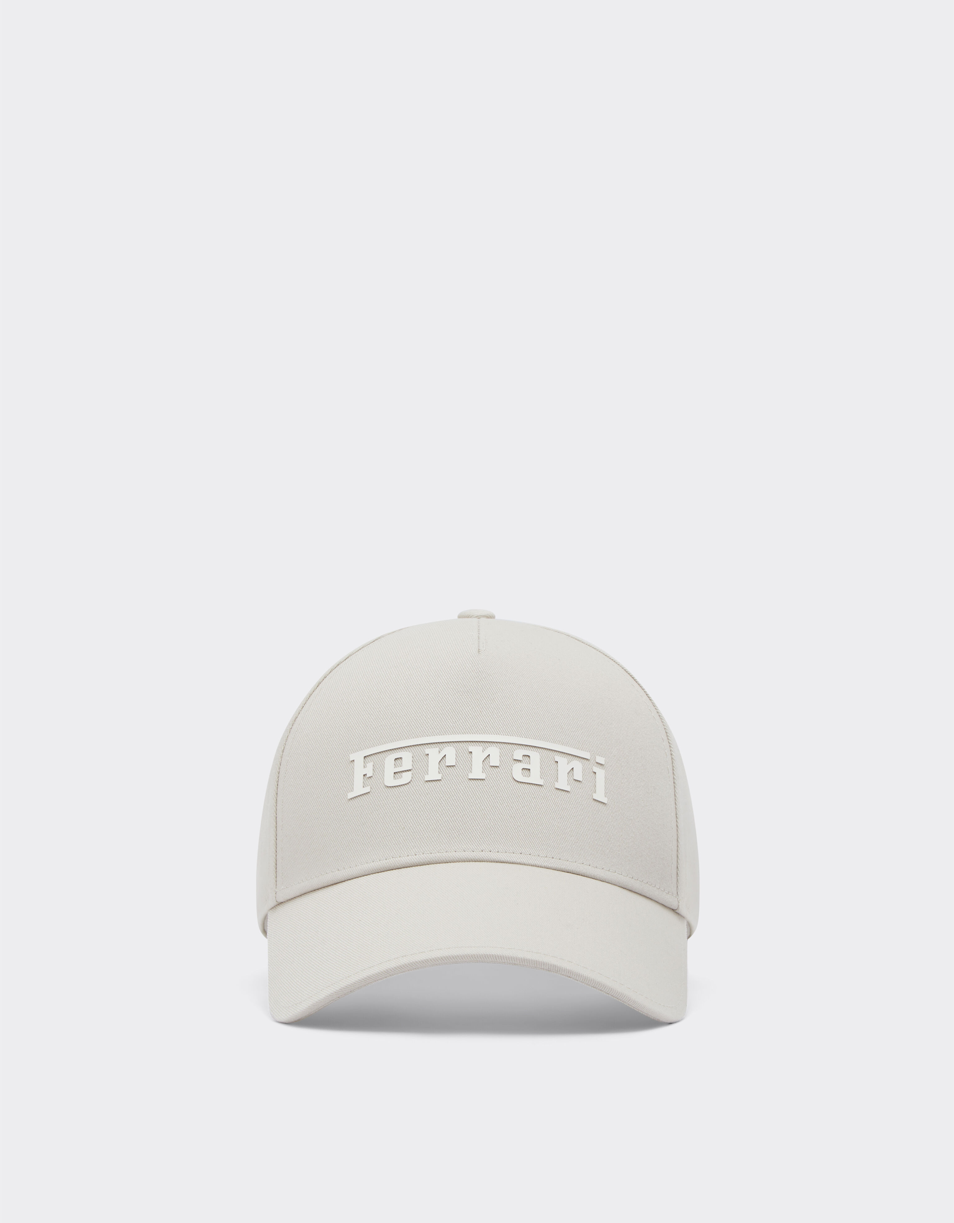 Ferrari Baseball cap with Ferrari logo Ecru 20403f