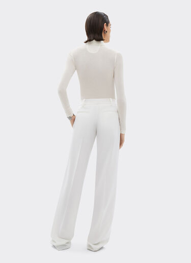 Ferrari Wool foulé trousers Ivory 20991f