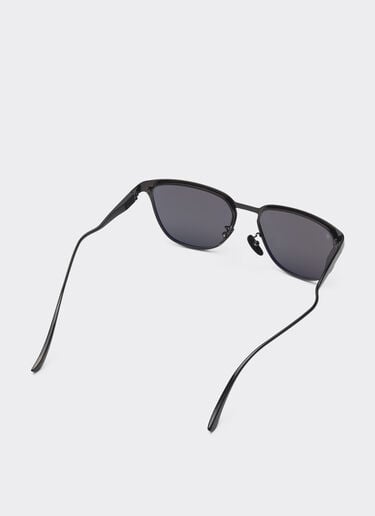 Ferrari Lunettes de soleil Ferrari en métal  noir avec verres noirs cristallins polarisés Black Matt LA0LDf