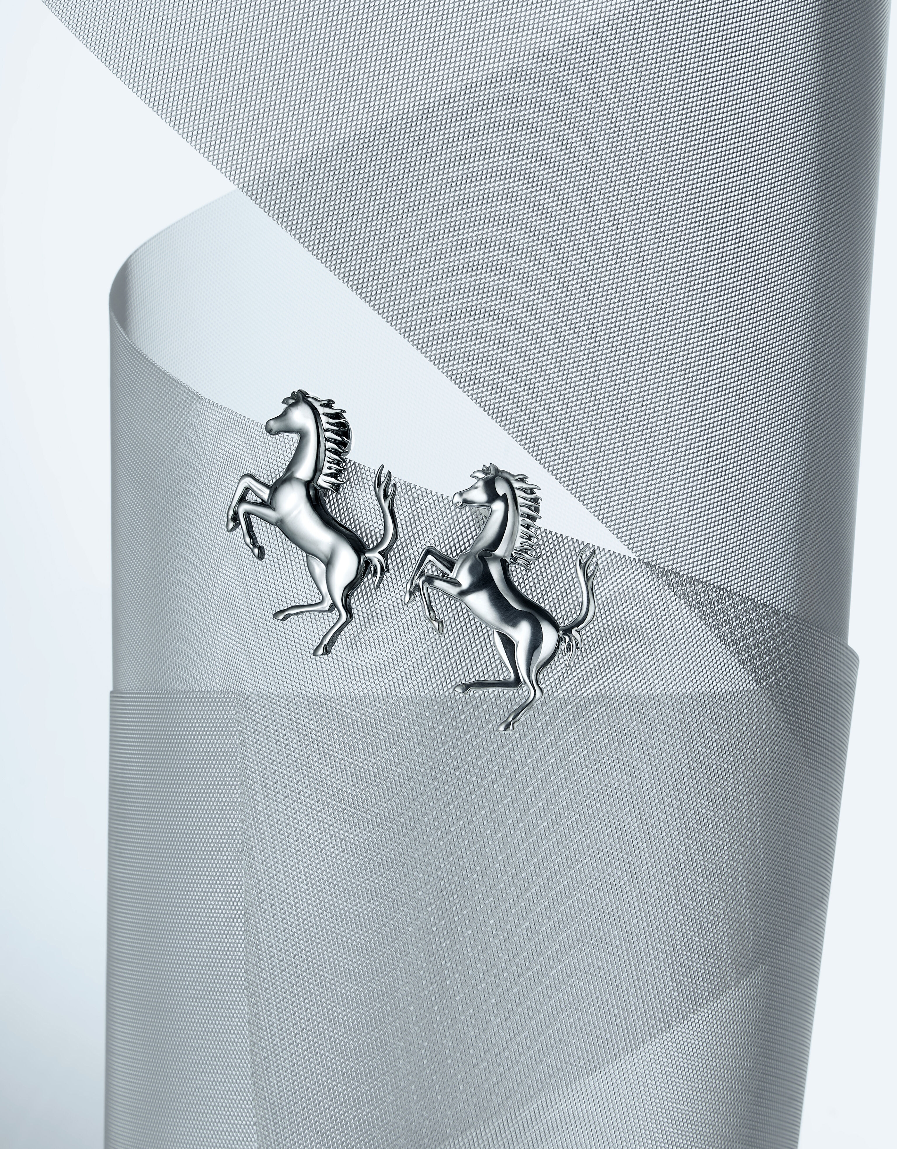 Ferrari Prancing Horse earrings Charcoal 20014f