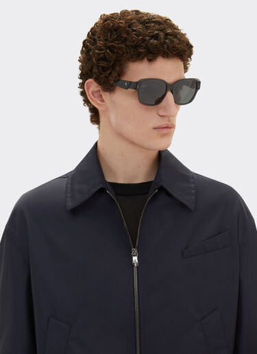 Ferrari Ferrari sunglasses in transparent black acetate with polarised black lenses Black LA02Mf