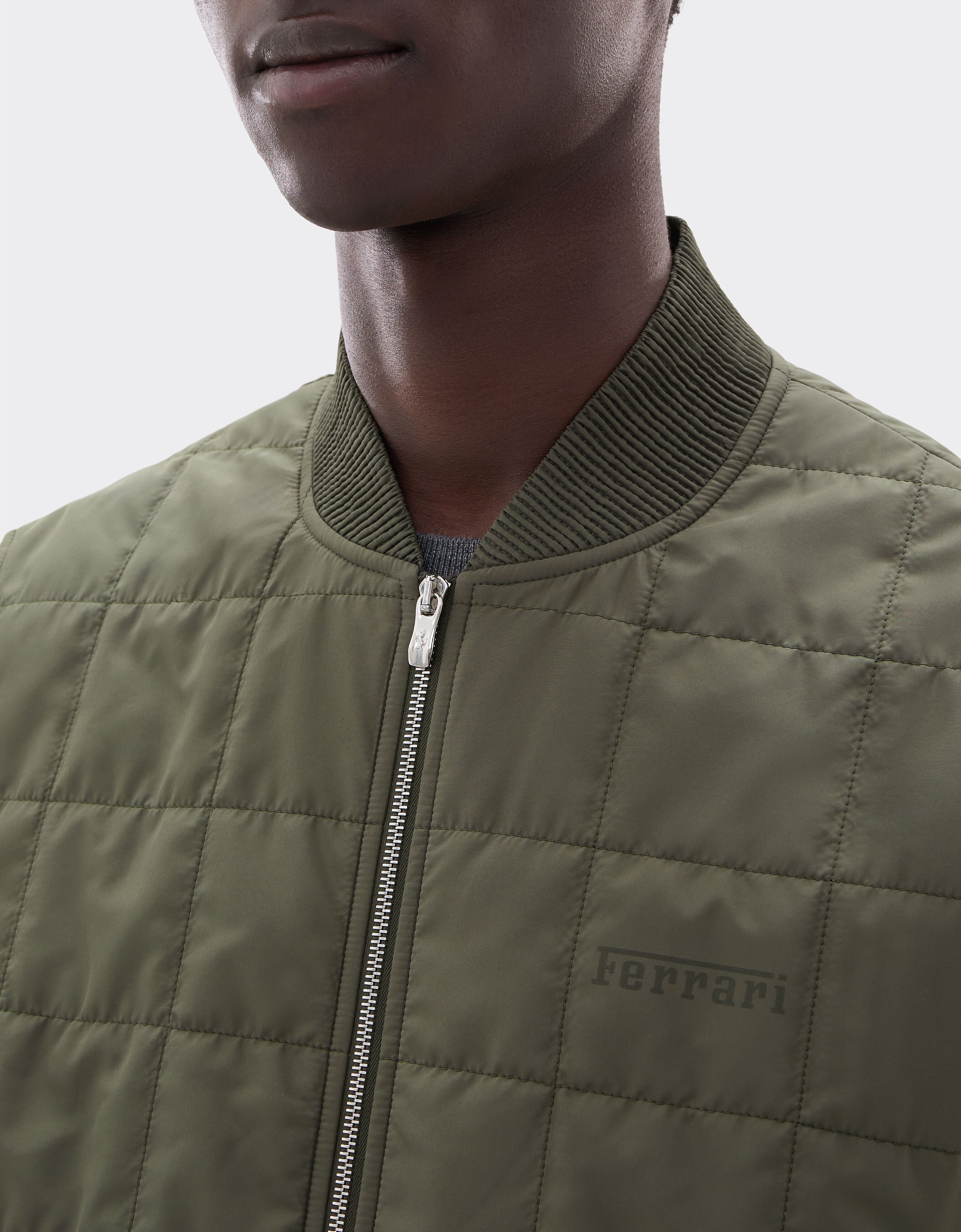Padded technical nylon vest Ferrari Padded technical nylon vest Verde Cachi CWMVT0003WNY0001f