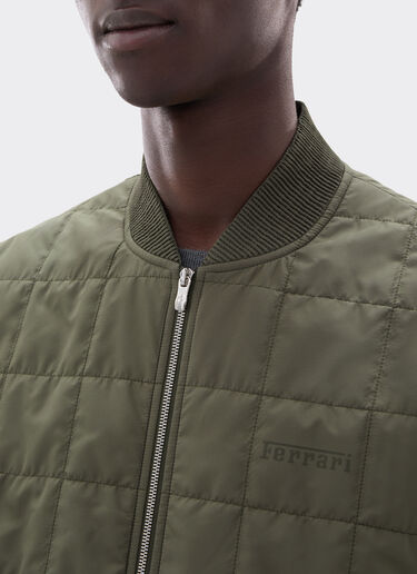 Padded technical nylon vest Ferrari Padded technical nylon vest Verde Cachi CWMVT0003WNY0001f