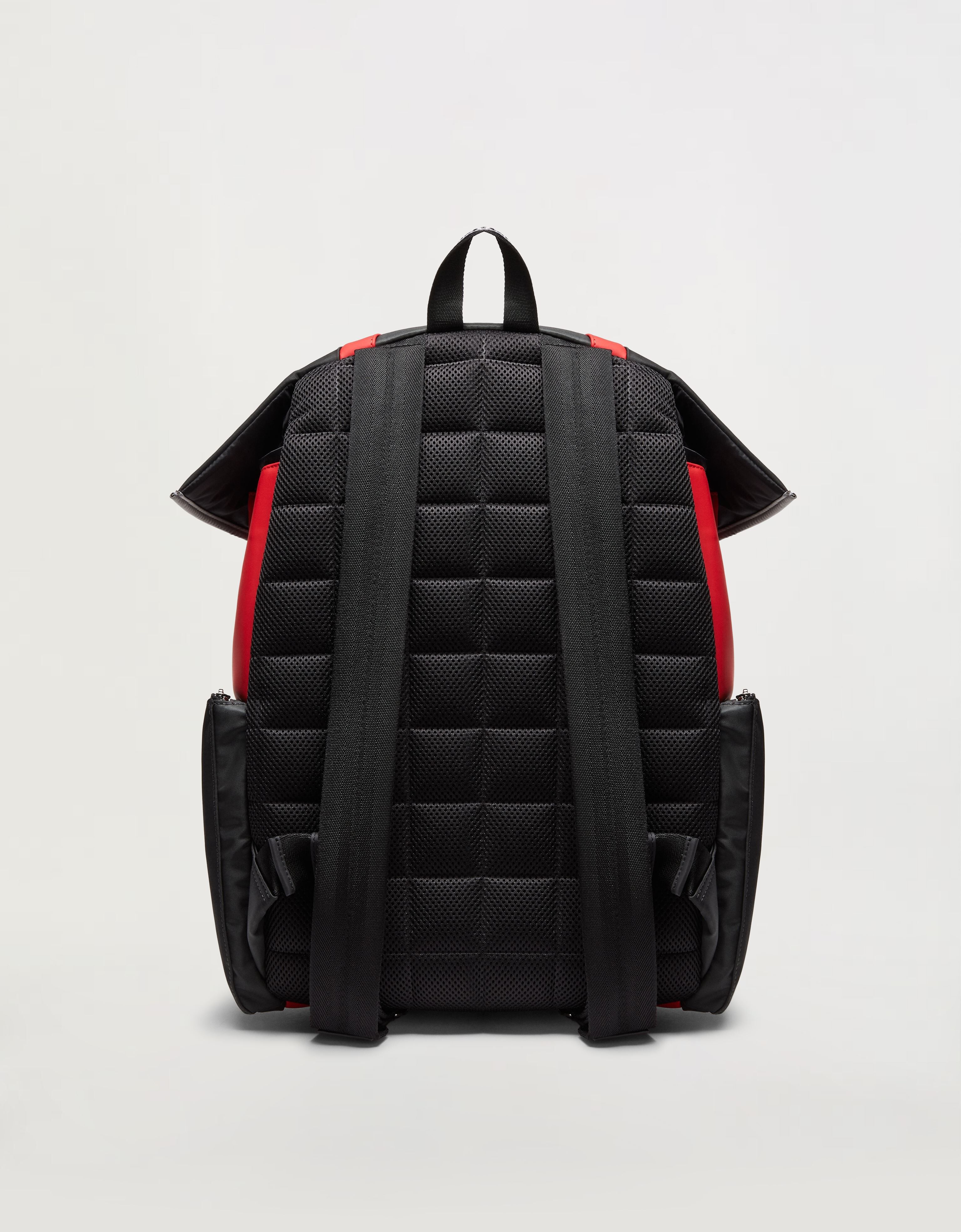 Ferrari Leather and nylon backpack Rosso Corsa 47420f