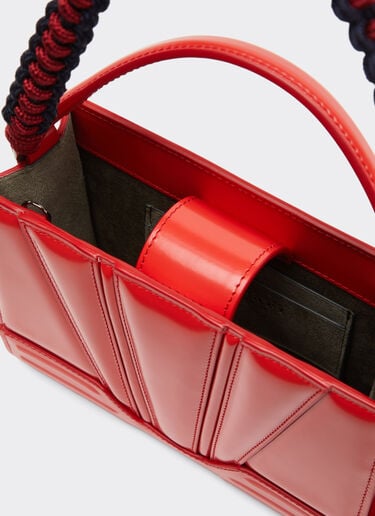 Ferrari Ferrari GT micro tote bag in leather Rosso Dino 51200f