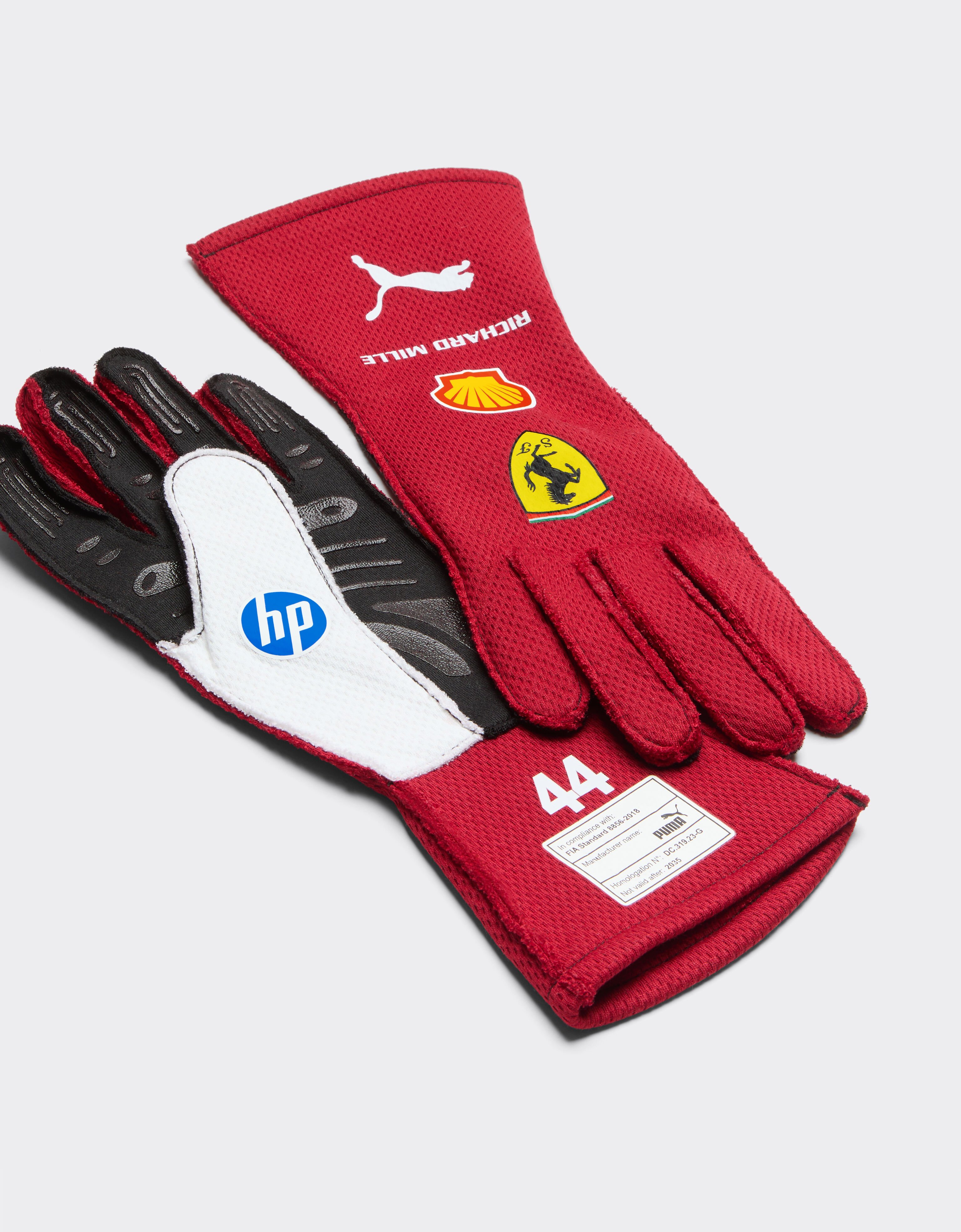 Ferrari Charles Leclerc Puma racing gloves for Scuderia Ferrari Red LA08Qf