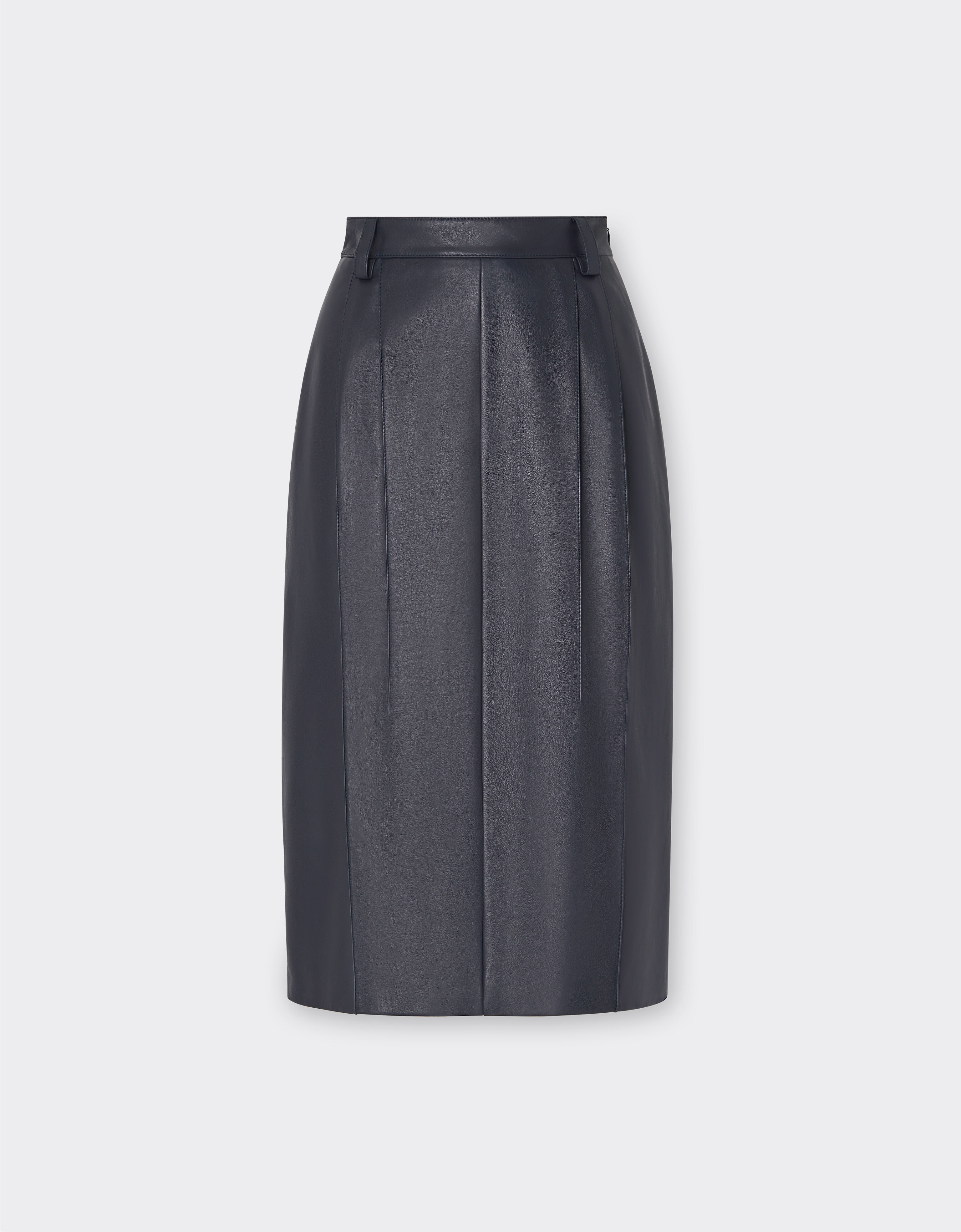 Ferrari Midi skirt in nappa leather Navy 21888f