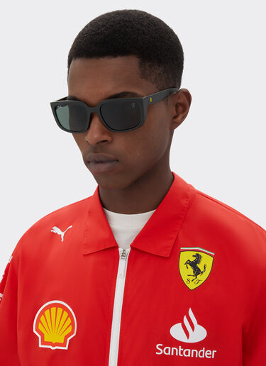 Ferrari Ray-Ban for Scuderia Ferrari RB4443M in black PEEK with dark green lens Black Matt F1516f