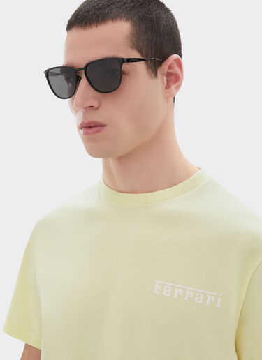 Ferrari Lunettes de soleil Ferrari en métal  noir avec verres noirs cristallins polarisés Black Matt LA0LDf