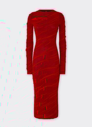 Wool and cotton knit dress Ferrari Wool and cotton knit dress Rosso Dino 21032f