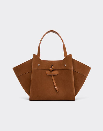 Ferrari Mini suede tote bag Jute 50594f