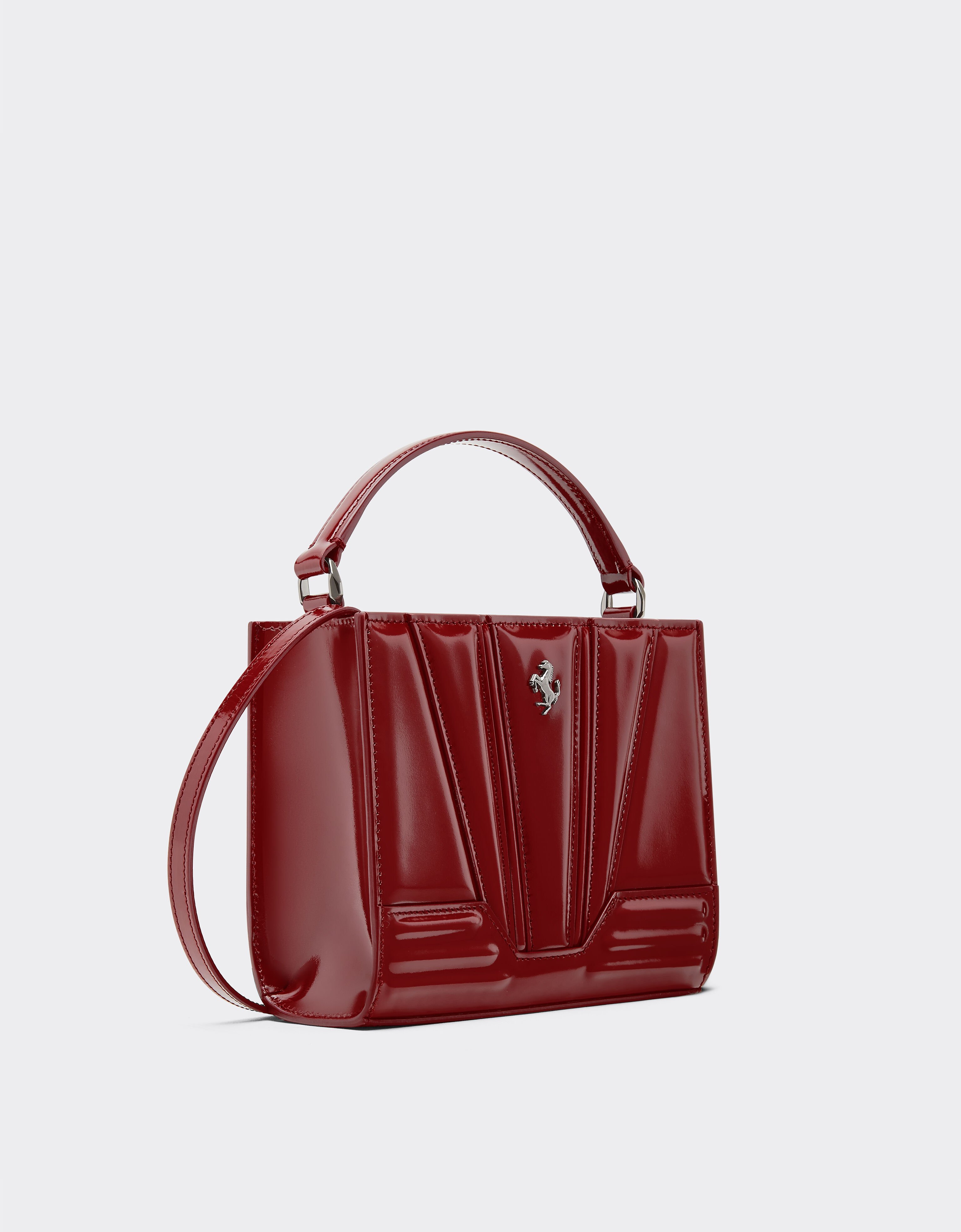 Ferrari Ferrari GT micro shiny leather tote bag Cherry 49123f