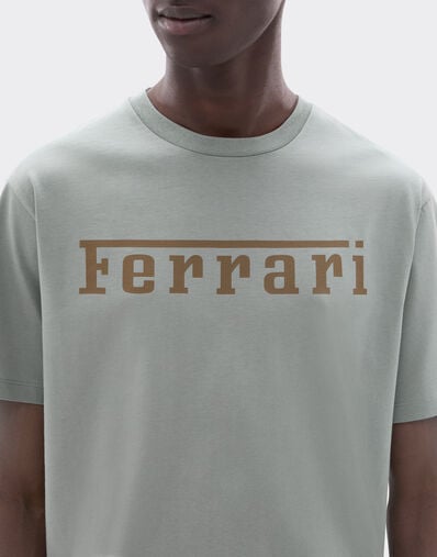 Ferrari T-shirt in cotone con logo Ferrari Grey CJNTH0006JCO0045f