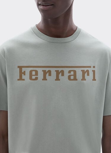 Ferrari T-shirt in cotone con logo Ferrari Grey CJNTH0006JCO0045f