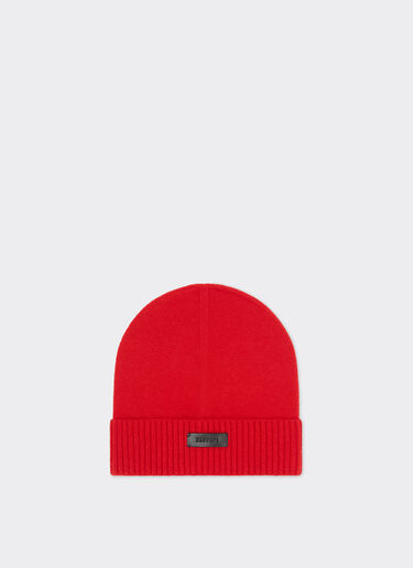 Ferrari Wool and cashmere beanie Rosso Dino 21733f